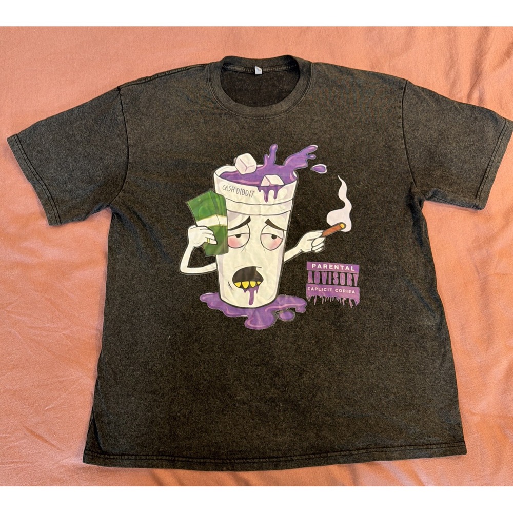Mens Sippin Syrup "Dranked Out" Black T-Shirt Size XL